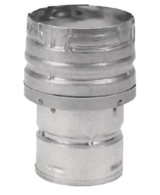 DURAVENT PELLETVENT PRO 3'' to 4'' Increaser Adapter, Galv. #3PVP-X4 PELLET VENT 