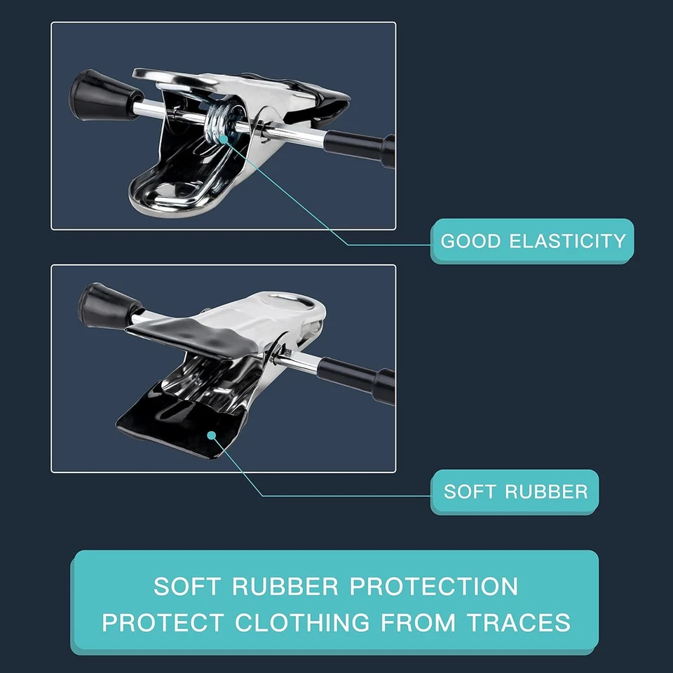 40 Piezas Perchas para Pantalones con Clips Antideslizantes para Pantalones Jeans Ropa Pantalones Cortos Universal Foto 4 de 4