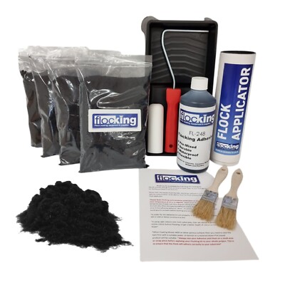 Zum Selbermachen Flocking Kit groß für Armaturenbretter Handwerk und mehr - wählen Sie Ihre Flock Farbe