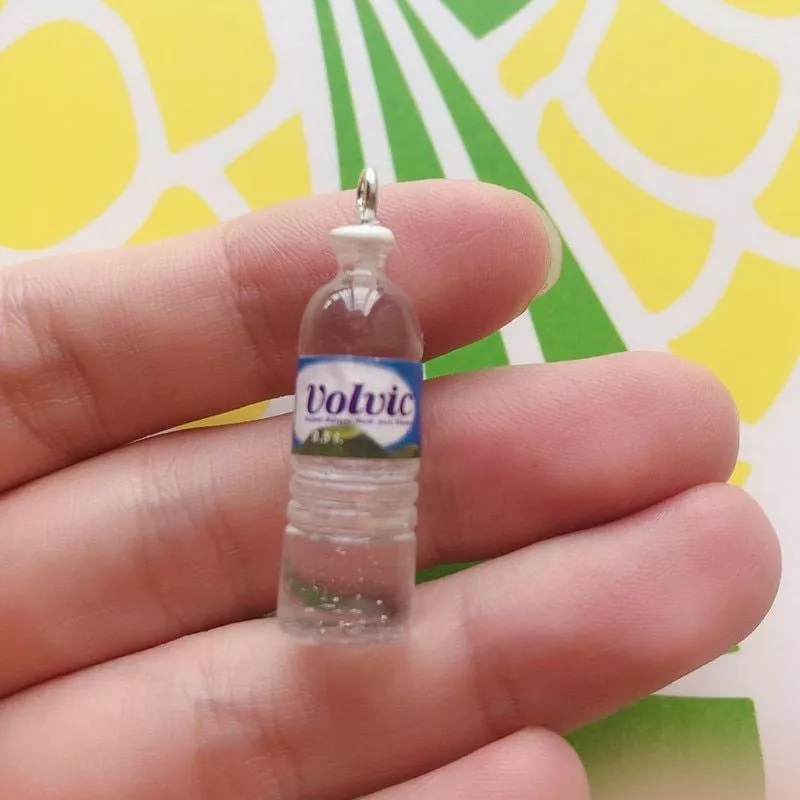 10pcs/pack Water Bottle Resin Charms Keychain Earring Pendant