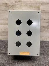 Used Square D class 9001 KYAF-6 6 Unit Enclosure 10x7x4 Control Station