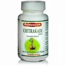 Baidyanath Chitrakadi Bati Tablets (80tab) Ayurvedic Vati | Free Shipping