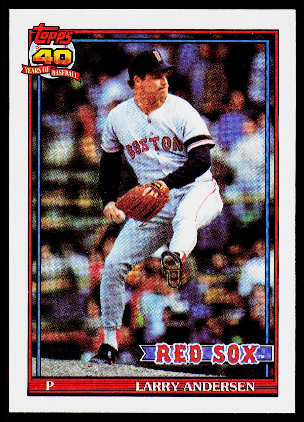Larry Andersen, 1991 Topps, #761, Boston Red Sox,