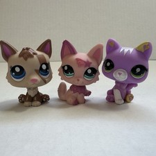 Littlest Pet Shop Cat Lot of 3
