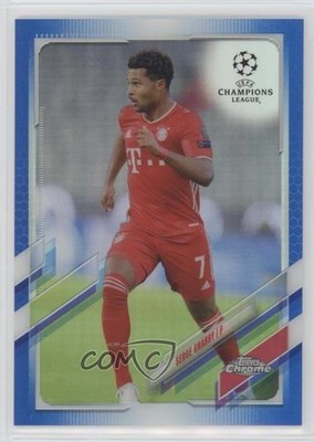 2020 Topps Chrome UEFA Champions League Blue Refractor /150 Serge Gnabry #72 pe8