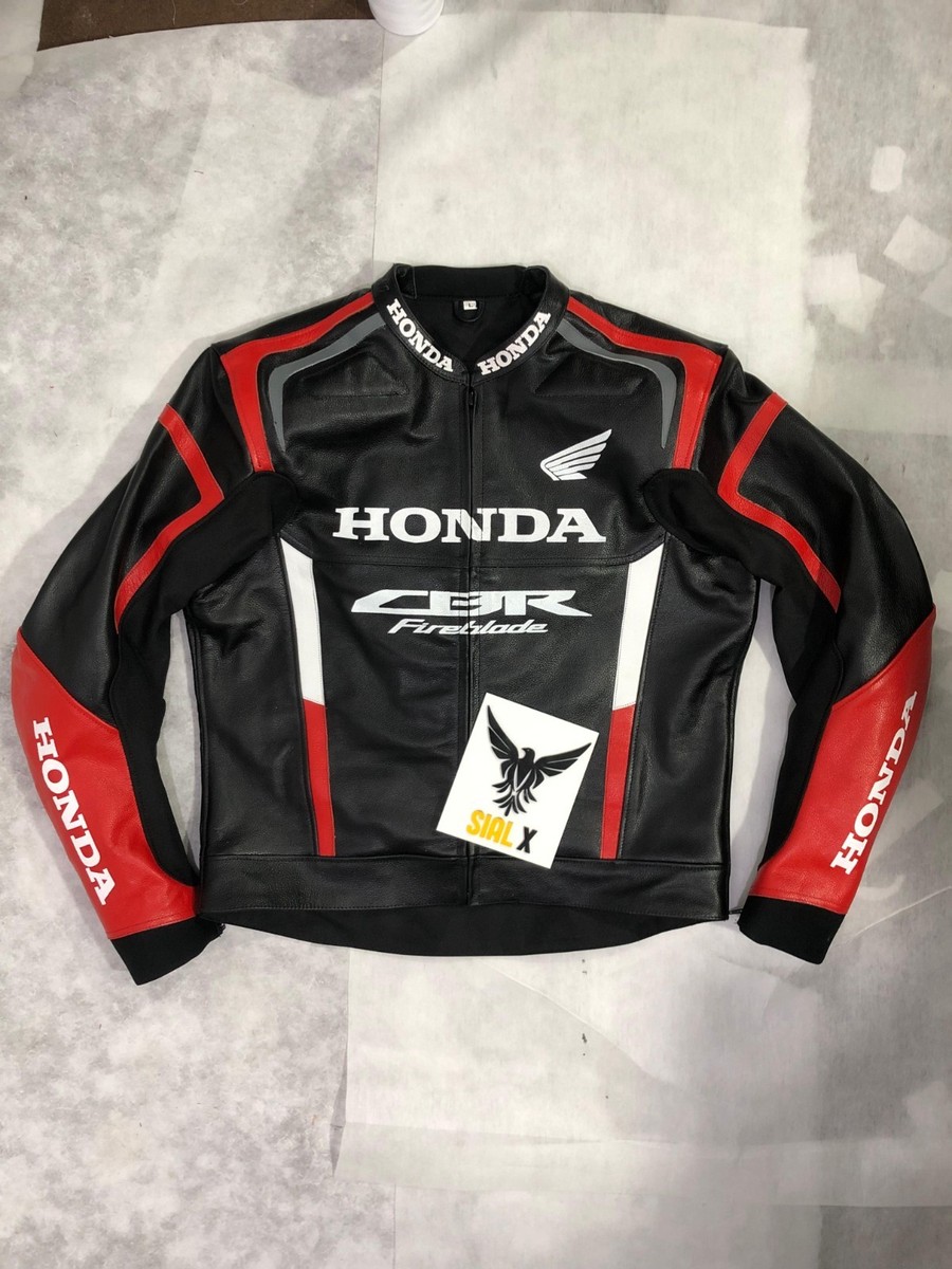 New Honda Motorbike Leather Jacket MotoGP Honda Motorcycle Racing Biker  Jacket