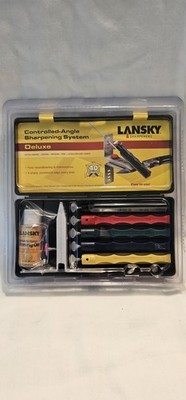 New Lansky Deluxe 5-Stone Controlled-Angle Precision Knife Sharpening System