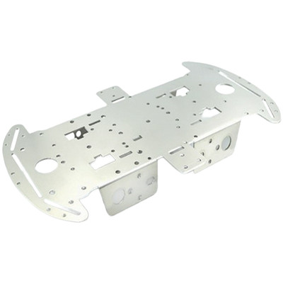 4WD Robot Chassis Kit Aluminum Alloy Frame with For MECANUM Wheels for Projects