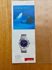 Certina DS Type X-02 Chronograph Taucher Hai 2003 Vintage Ad Werbung Reklame