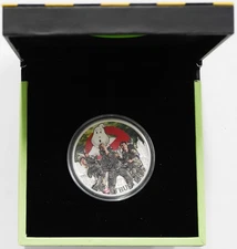 2017 Australia 1oz .9999 Fine Silver Ghostbusters Colorized Coin
