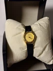 Classic Vintage 1981 NEO SEIKO 2Y01-0A10 Women's Watch Gold Dial 20mm Ship USA