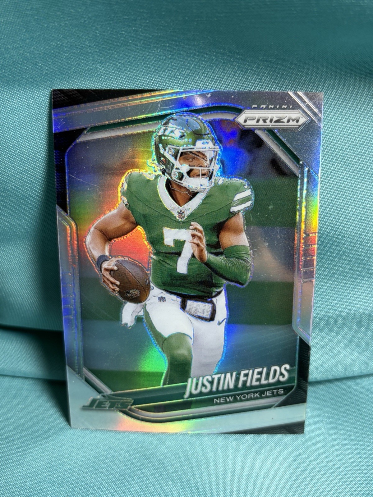 2025 Panini Prizm Silver  Justin Fields New York Jets #218 Football Card