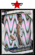 2025 Panini Prizm WNBA White Seismic Prizms Aziaha James #141 Dallas Wings