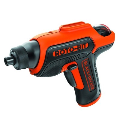 Black Decker 4V Max Cordless Screwdriver Lithium Battery 8 Bits Led Light