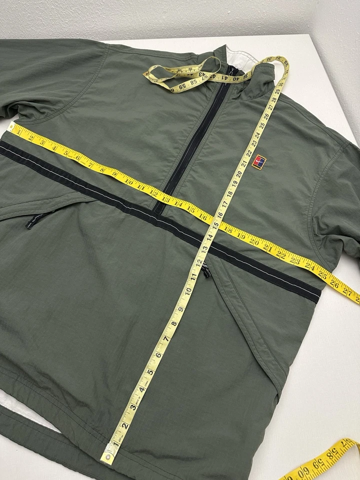 Винтажная ветровка 90-х Nike Tennis Challenge Court зеленая на молнии размер M подходит L - Изображение 4 из 4