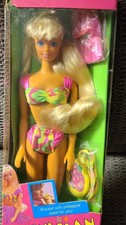 Hawaiian Fun Barbie Doll With Hula Skirt Bracelet 1990 New In Box
