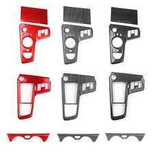 Carbon ABS Center Console Gear Shift Lever Cover Trim Set For Kia Sportage 2026