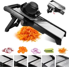 7-in-1 Adjustable Stainless Steel Mandoline Vegetable Food Slicer for Kitchen -