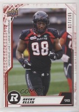 2020 Upper Deck CFL Red 17/165 Avery Ellis #107 0e3