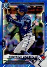2021 Bowman Draft Chrome Sapphire #BDC-188 Rikelvin De Castro