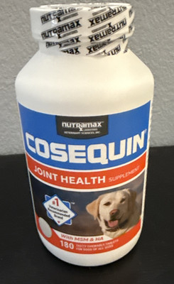 Cosequin for Dogs 180 Chewable Tasty Tablets Joint Health Supplement Exp 2028