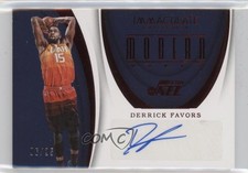 2017-18 Panini Immaculate Modern Marks Red 6/25 Derrick Favors #MK-DFV Auto 0c6