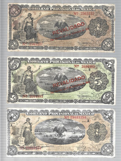 Mexico 🎯1914 ... 1 / 1 / 5 pesos ✨lot #7559