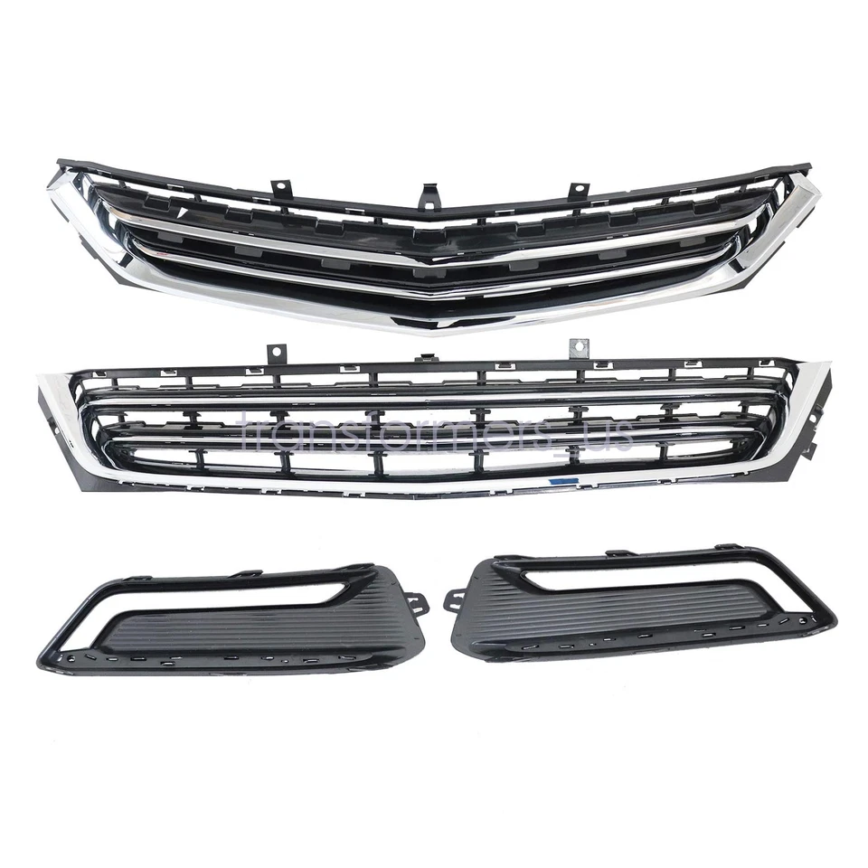 Se adapta a Chevrolet Impala 2014-2020 parrilla de parachoques inferior superior delantera con cala de luz antiniebla Foto 2 de 4