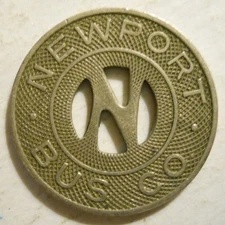 Newport Bus Company (Rhode Island) transit token - RI520H