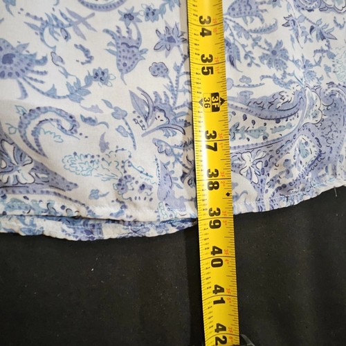 Vintage Mary Mcfadden blaues Paisley Kleid klassisch, elegant, romantisch Gr. L - Bild 17 von 19