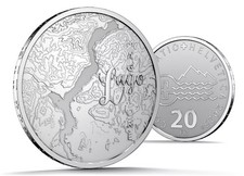 Schweiz 20 Franken 2025 Schweizer Seen Lago Maggiore Silber st Stempelglanz