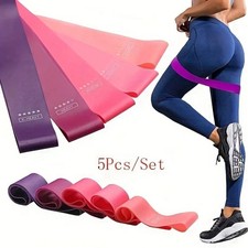 5-Pack Resistance Bands Exercise Loop Workout Fitness Gym Strength Training Yoga