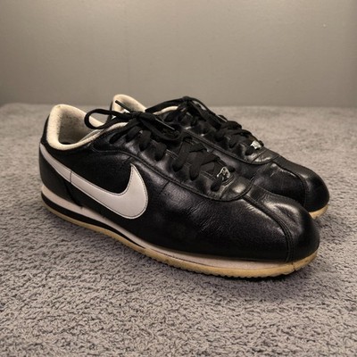Nike Cortez Shoes Mens 13 Classic Black Leather Retro 317249-013