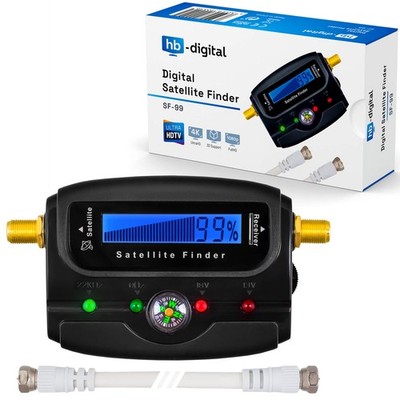 Digital Satellite Sat Finder SATFINDER Messgerät LCD Display TON Kompas Ultra 4K
