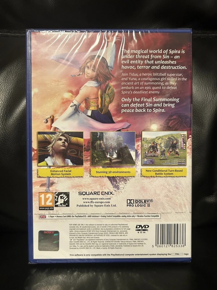Final Fantasy X:- PlayStation 2 NEW & FACTORY SEALED! - Image 2 of 4