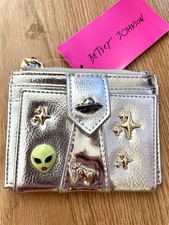 Betsey Johnson Space Out Bifold Wallet NEW Alien UFO BJ37965M NWT