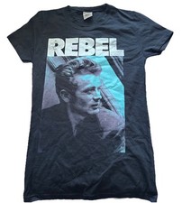 Vintage 80’s James Dean T-Shirt Adult Large Black Photograph Art Made in USA