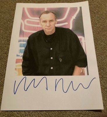HAKAN NESSER DIN A4 Briefkarte mit aufgedrucktem Bild original signiert In Perso