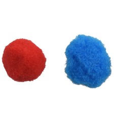 2X(100 Pcs Mixed Color Soft  Pompoms for kids Crafts, 20mm R4M4)9287