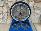 21X3.5 KING FAT SPOKE 00-07 WHEEL 120/70-21 SHINKO WW TIRE KIT FOR HARLEY TOURIN