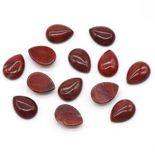 50pcs 13x18mm Natural Red Jasper Stone Teardrop CAB CABOCHON DIY Jewelry Making
