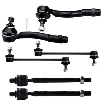 For 05-09 Hyundai Tucson Steering 4x Outer & Inner Tie Rod 2x Front Sway Bar