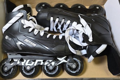 TronX E1.0 Senior Adult Inline Outdoor Roller Hockey Skates Size 11
