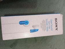 OEM Sony MDR-E9LP Earbuds Blue Clear Sound NEW Damaged Box