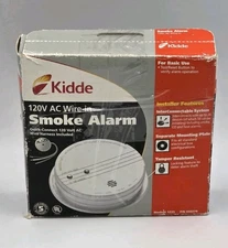Packaging Flaws~ Kidde 120v AC Wire-In Smoke Alarm 1235 W/ Wire Harness 