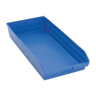 QUANTUM STORAGE SYSTEMS QSB116BL Shelf Bin,Blue,Polypropylene,4 in 8RPR7