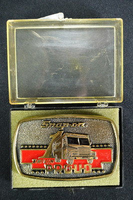 1989 DTS SNAP-ON Limited Ed. SSX-1313 Belt Buckle Solid Brass 'Drivin Proud'