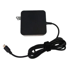 65W USB-C Laptop Replacement Ac Power Adapter Charger Wall Cord