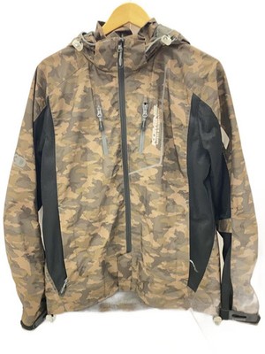 KOMINE Protect Half Mesh Parka, Size L, Polyester, BRW, All-Over Print, JK-112