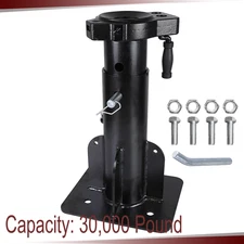 Adjustable 15-17" Fifth 5th Wheel To Gooseneck Adapter Hitch 2-5/16"Ball 30000lb